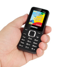 Cheapest Price Wholesale Mobile Phone UNIWA E1801 Dual SIM Card Feature Keypad Cell Phone Celular